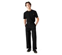 Dickies Pantaloni da lavoro larghi da uomo a doppio ginocchio, nero, 40W x 34L