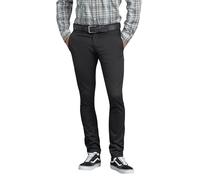 Dickies Men's Skinny Straight Fit Work Pant, Black, 38x32