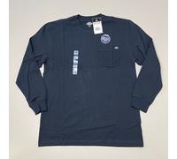 Dickies HEAVYWEIGHT LS POCKET TEE RELAXED, T-shirt Uomo, Blu (Dark Navy), M