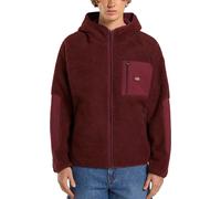 Dickies - Pile da uomo con cappuccio e zip - Central High Pile Hooded Andorra per Uomo - Taglia S - Bordeaux
