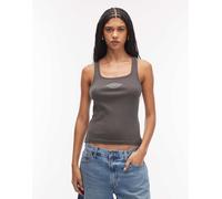 Dickies - Plainville - Canotta nera con scollo squadrato e logo-Nero L