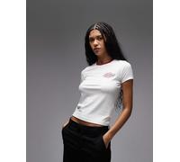 Dickies, ,Tops ,Donna ,Bianco ,M Plainville Ringer Tee