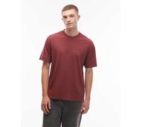 Dickies - Plentywood - T-shirt bordeaux slavato con logo sul petto-Rosso S