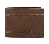 Dickies Portafoglio bifold da uomo classico in ecopelle, Marrone, classico
