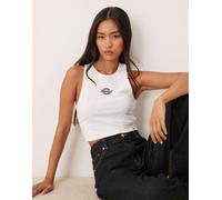 Dickies - Powers - Canotta bianca con logo centrale-Bianco S