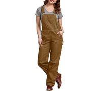 Dickies Relaxed Bib Overall, Salopette Donna, Rinsed Brown Duck,