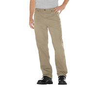 Dickies Jeans da Falegname Anatra a Gamba Dritta dalla vestibilità Comoda, Sabbia del Deserto, W33 / L32 Uomo