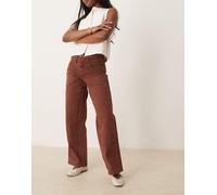 Dickies - River Ranch - Pantaloni in tela marrone cappuccino stile western con ginocchio doppiato W30