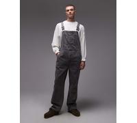 Dickies - Salopette classica in denim grigio slavato con tinta XXL