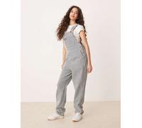 Dickies - Salopette in denim classica blu a righe hickory-Blu navy XS