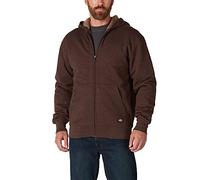 Dickies Sherpa Lined Fleece Zip Hoodie Giacca, Cioccolato Erica, X-Large Uomo
