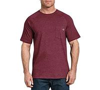 Dickies Short Sleeve Performance Cooling Tee T-Shirt, Erica Bordeaux, L Uomo