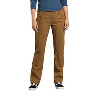 Dickies Stretch Duck Double Front Carpenter Pant Pantaloni da Lavoro, Anatra Marrone Slavato, 38 Donna