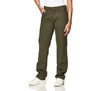 Dickies Stretch Duck Double Front Carpenter Pant Pantaloni da Lavoro, Verde Muschio Risciacquato, 38 Donna