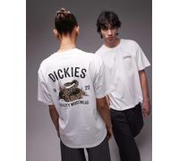 Dickies - T-shirt bianca con stampa di serpente sul retro-Bianco S