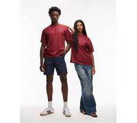 Dickies - T-Shirt con logo a bandiera rosso scuro S