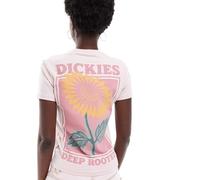 Dickies - T-shirt mini rosa chiaro con grafica con girasole sul retro - In esclusiva per ASOS XL