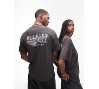 Dickies - T-shirt nera con stampa sul retro "Service Station"-Nero XS