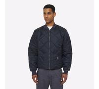 Dickies Uomo Diamond Trapuntato Classico Comfort Zip Giacca In Nylon Navy