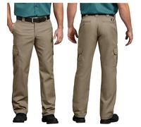 Dickies Uomo Elastico WP595 Regular Gamba Dritta Lavoro Divisa Cargo Tasca Pants