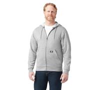 Dickies Uomo, Felpa in pile con zip integrale Midweight, vestibilità regular, Heather Grey, L