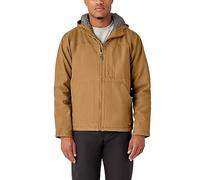 Dickies Uomo, Giacca con cappuccio in cotone d'anatra foderata in sherpa, MARRONE DUCATO, XXL
