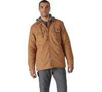 Dickies Uomo, Giacca con cappuccio in cotone d'anatra rivestita in pile, vestibilità comoda, MARRONE DUCATO, XXL