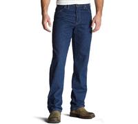 Dickies Uomo, Jeans in denim regular straight fit a 5 tasche, BLU IND RISCIACQUATO, 32W / 30L