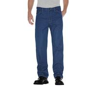 Dickies 9393 Jeans, Stone Washed Indigo Blue, 33W / 30L Uomo