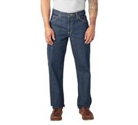 Dickies Jeans Utility in Denim con Taglio Morbido Pantaloni Casual, Blu Indaco SCIACQUATO, 38W / 34L Uomo