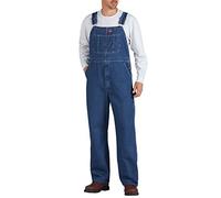 Dickies Salopette Bib in Denim Slavato Bavaglino e tutore, Azul Indigo Lavado a Piedra, 36W / 30L Uomo