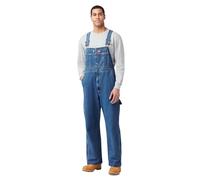 Dickies Uomo, Salopette Bib in Denim Slavato, Blu Indaco Lavato A Pietra, 40W / 32L