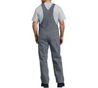 Dickies Uomo Tuta Intera Bavaglino Lavoro Cotone Righe Regolabile Tracolla 83297