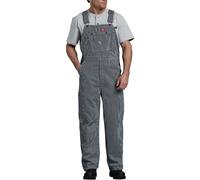 Dickies Uomo Tuta Intera Bavaglino Lavoro Cotone Righe Regolabile Tracolla 83297