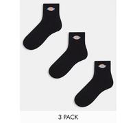 Dickies - Valley Grove - Confezione multipack da 3 paia di calzini neri-Nero 35-38