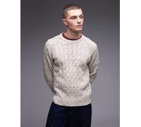 Dickies - Vanleer - Maglione pesante lavorato a trecce bianco sporco-Neutro XS