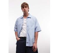 Dickies - Venedocia - Camicia a maniche corte blu a righe XL