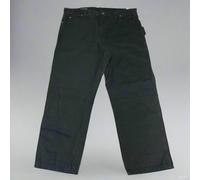 DICKIES Vestibilità Comoda Pesante Carpentiere Jeans Uomo Sz 38X32 Nero DU336RBK