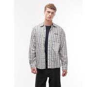 Dickies - Wellsville - Camicia a maniche lunghe bianco sporco a righe M