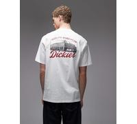 Dickies - Wellsville - T-shirt bianca con stampa sul retro-Bianco 2XL
