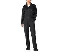 Dickies Women's Long Sleeve Cotton Twill Coverall, black, Medium