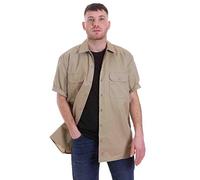 Dickies Work Shirt Short Sleeved, Camicia da lavoro Uomo, Beige (Khaki Kh), L