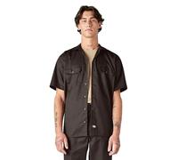 Dickies Work Shirt Short Sleeved, Camicia da lavoro Uomo, Marrone (Brown), L