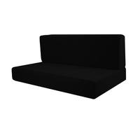 Dickly 1 Paio Copridivani, Fodera per Divano Divisa, Fodere per Cuscini per Camper, Coprisedili Elasticizzati per Dinette per Mobili, Camper, Auto, Panca， Facili Da Installare, Nero