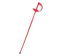 Dickly Attrezzatura per l'allenamento con la Spada per la Pratica della sciabola da Scherma per Bambini con Impugnatura Antiscivolo Accessori per Scherma, Rosso
