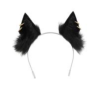Dickly Bambola Accessorio Accessorio per le orecchie animali Auricolare Custode per copricapo Peluga Ceso per capelli in costume per le performance Fancy, Nero