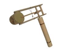 Dickly Bamboo Handhed Holdhed Holdhell Castanet Musical Educational con Un Round in Bambou Channel