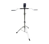 Dickly Bongo Stand in acciaio inossidabile Base tamburo Tripode stabile Supporto leggero supporto per tamburi Bongos per performance musicale