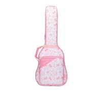 Dickly Borsa da concerto per chitarra Borsa per basso elettrico Imbottitura morbida Ampia tasca frontale Custodia impermeabile per chitarra acustica Scatola, Rosa