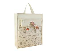 Dickly Borsa per studenti Borsa da donna Borsa elegante e leggera per tutti i giorni Borsa per lezioni Borsa per ragazze Borsa tote per vacanze Spiaggia, Bianco
